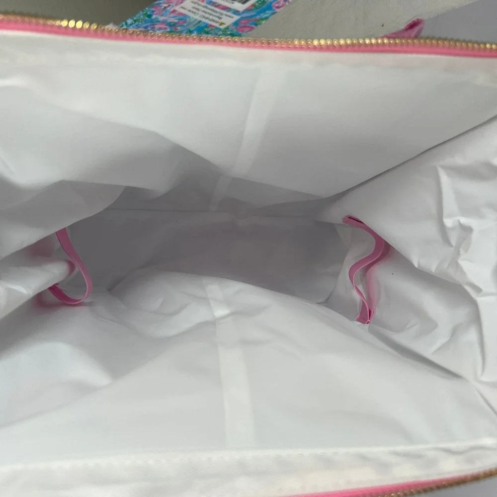 Lilly Pulitzer Backpack Cooler Beach Party Insulated‎ Lunch Box Turquoise Pink